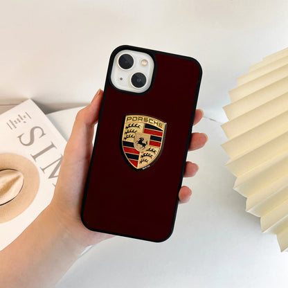 Porsche Golden Crest Noir Glass Case