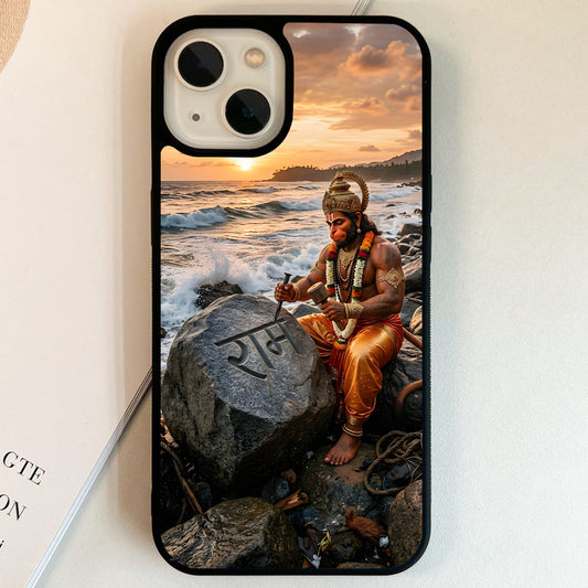 Hanuman Ram Stone Glass Case