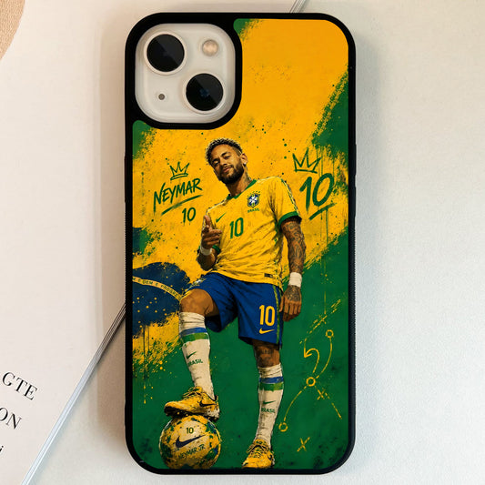 Neymar Brazil Golden King Glass Case