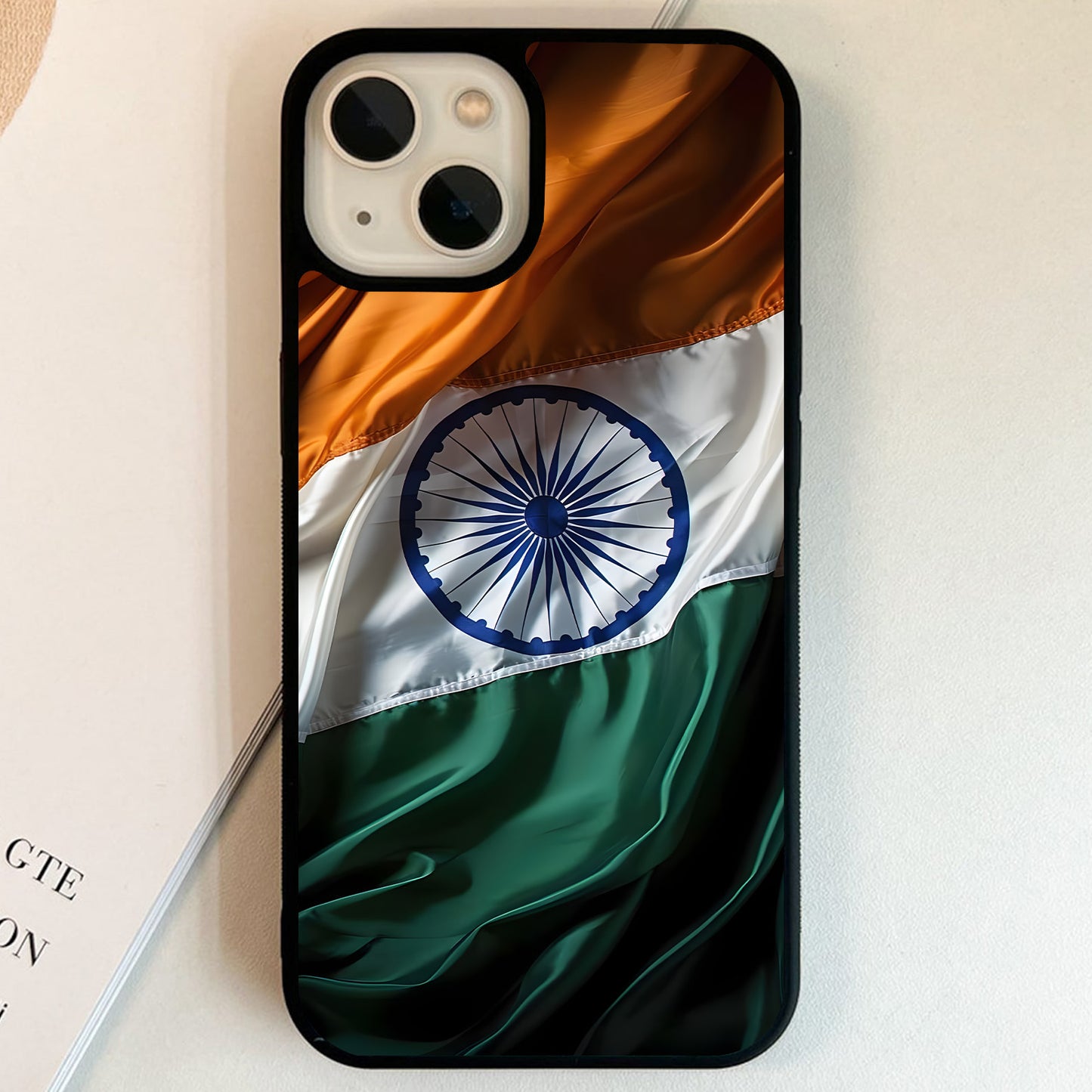 In Proud Indian Tricolor Glass Case