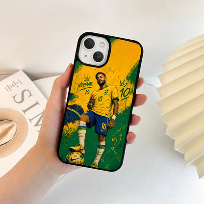 Neymar Brazil Golden King Glass Case