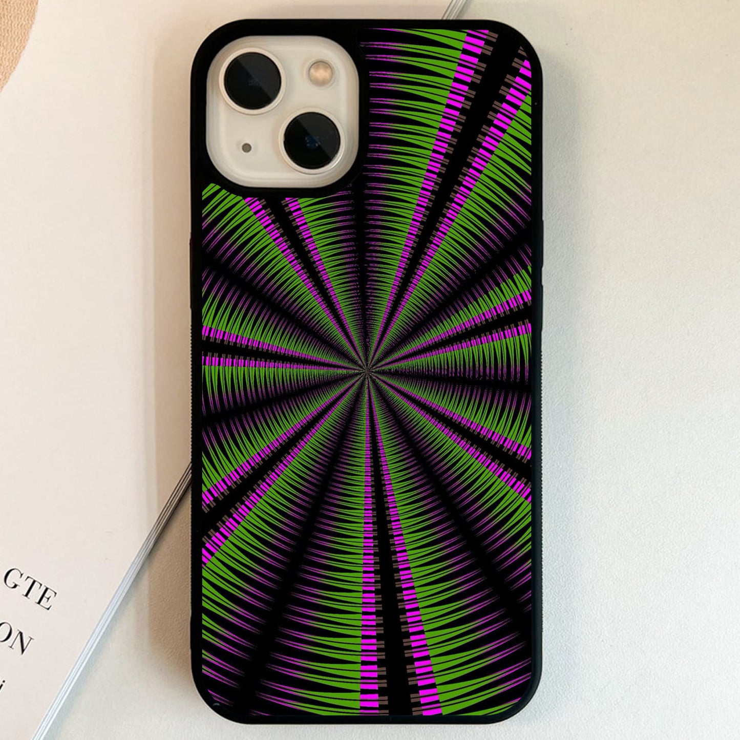 Neon Green Hypnosis Glass Case
