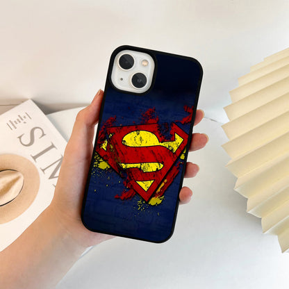 Superman Grunge Emblem Glass Case