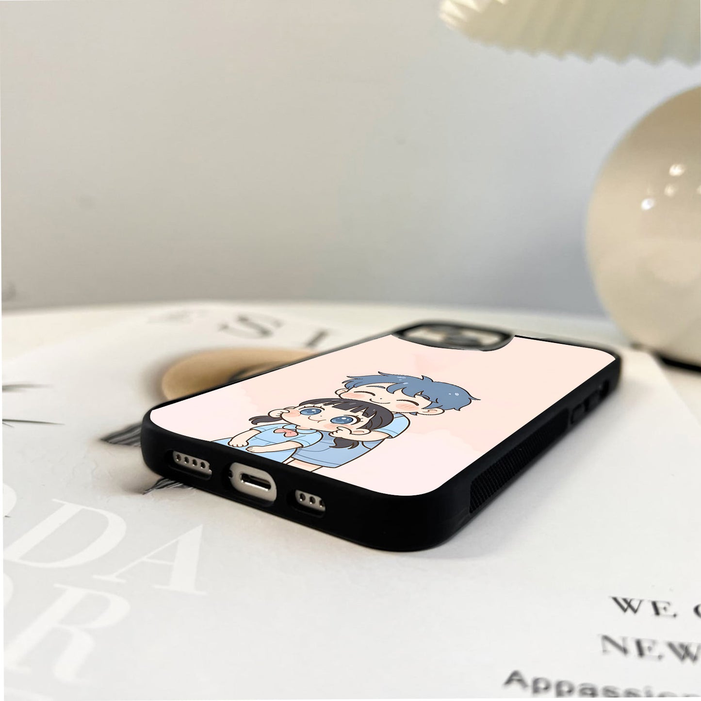 Cute Cheek Pinch Glass Case