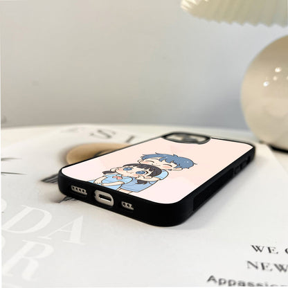Cute Cheek Pinch Glass Case