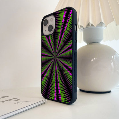 Neon Green Hypnosis Glass Case