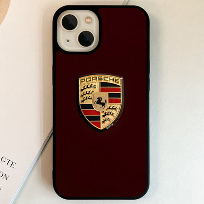 Porsche Golden Crest Noir Glass Case