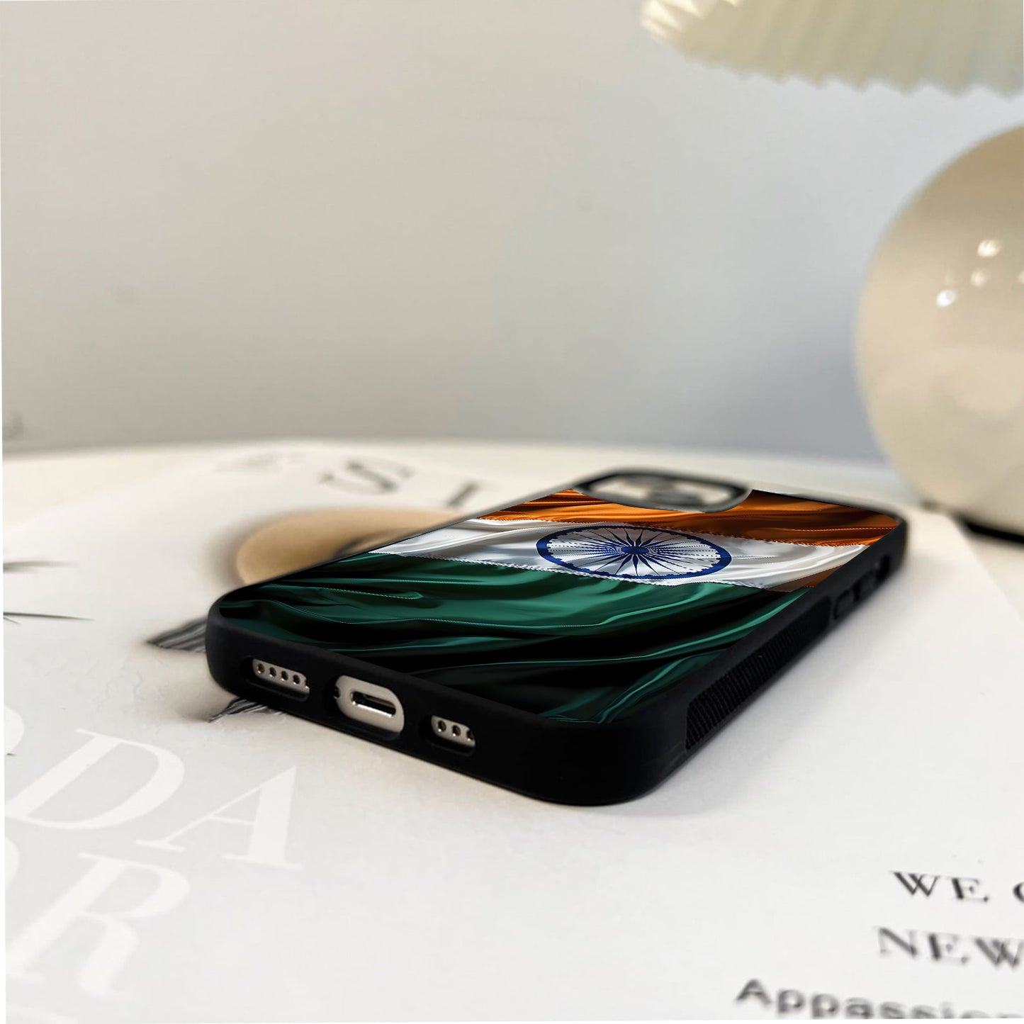 In Proud Indian Tricolor Glass Case