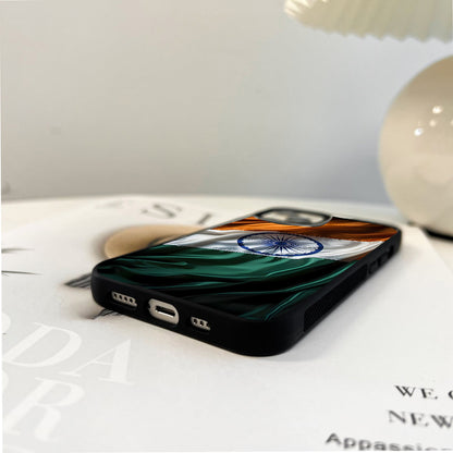 In Proud Indian Tricolor Glass Case