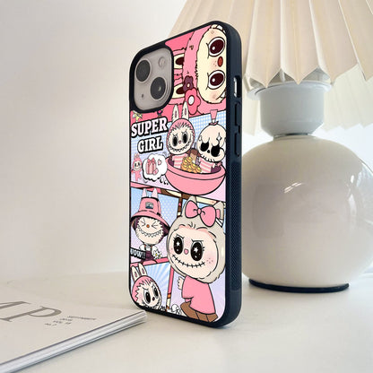 Aesthetic Labubu Glass Case