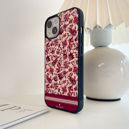 Crimson Rose Charm Glass Case