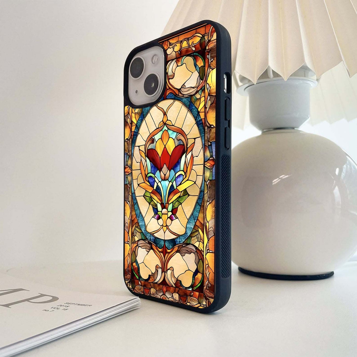 Stained Gemstone Glass Case