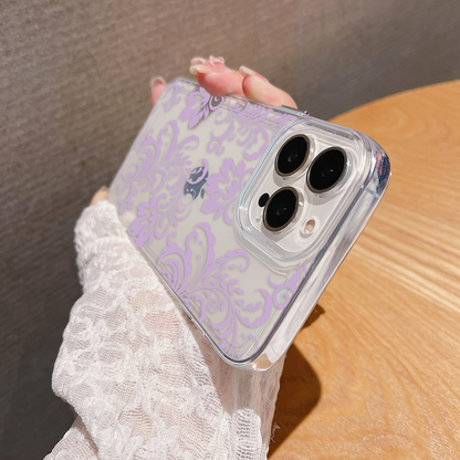 Lavender Petal Fantasy Clear Silicon Cover