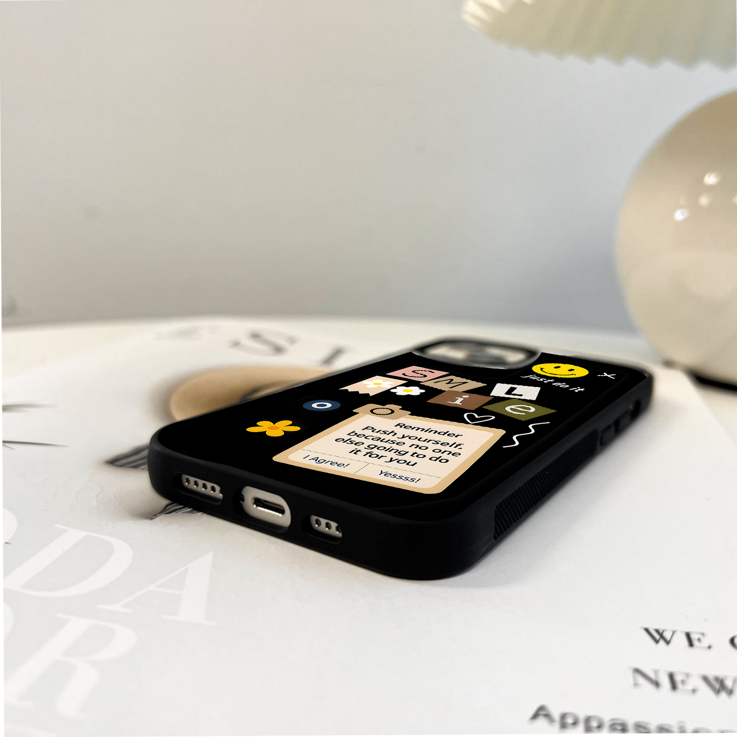 Smile Daily Reminder Glass Case