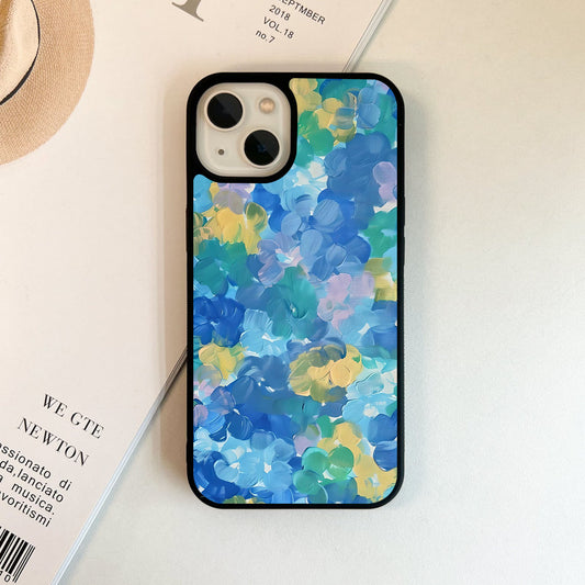 Ocean Bloom Swirl Glass Case