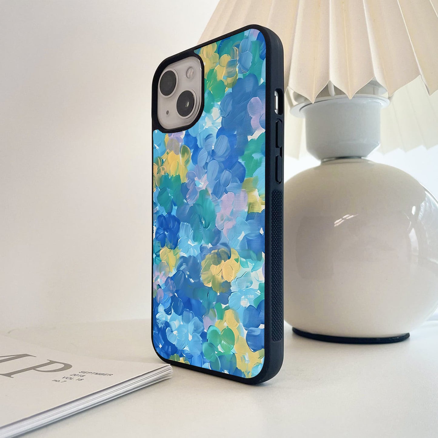 Ocean Bloom Swirl Glass Case