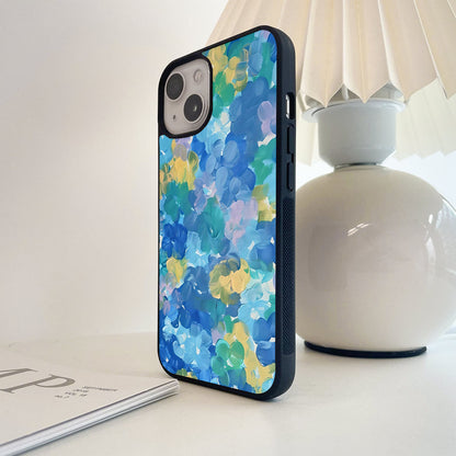 Ocean Bloom Swirl Glass Case