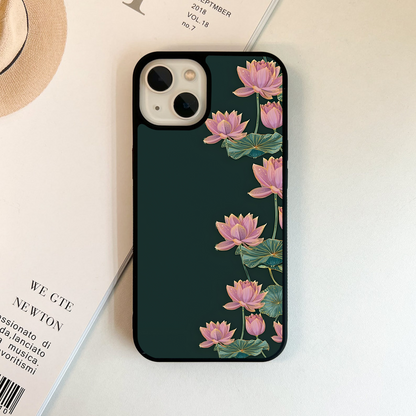 Lotus Bloom Serenity Glass Case