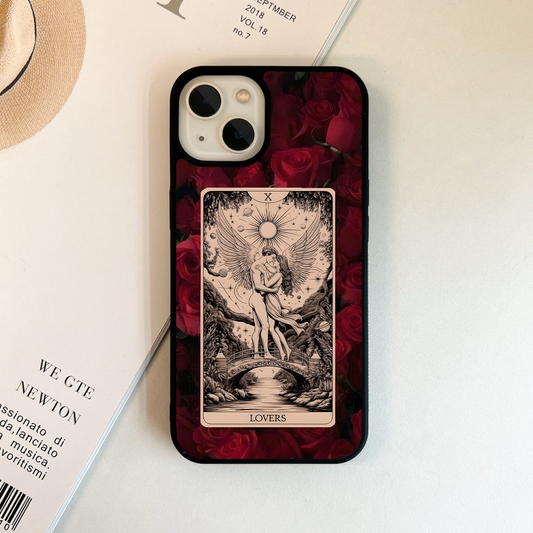 Roses And Lovers Glass Case