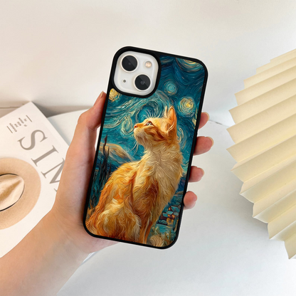 Starry Whisker Dreams Glass Case