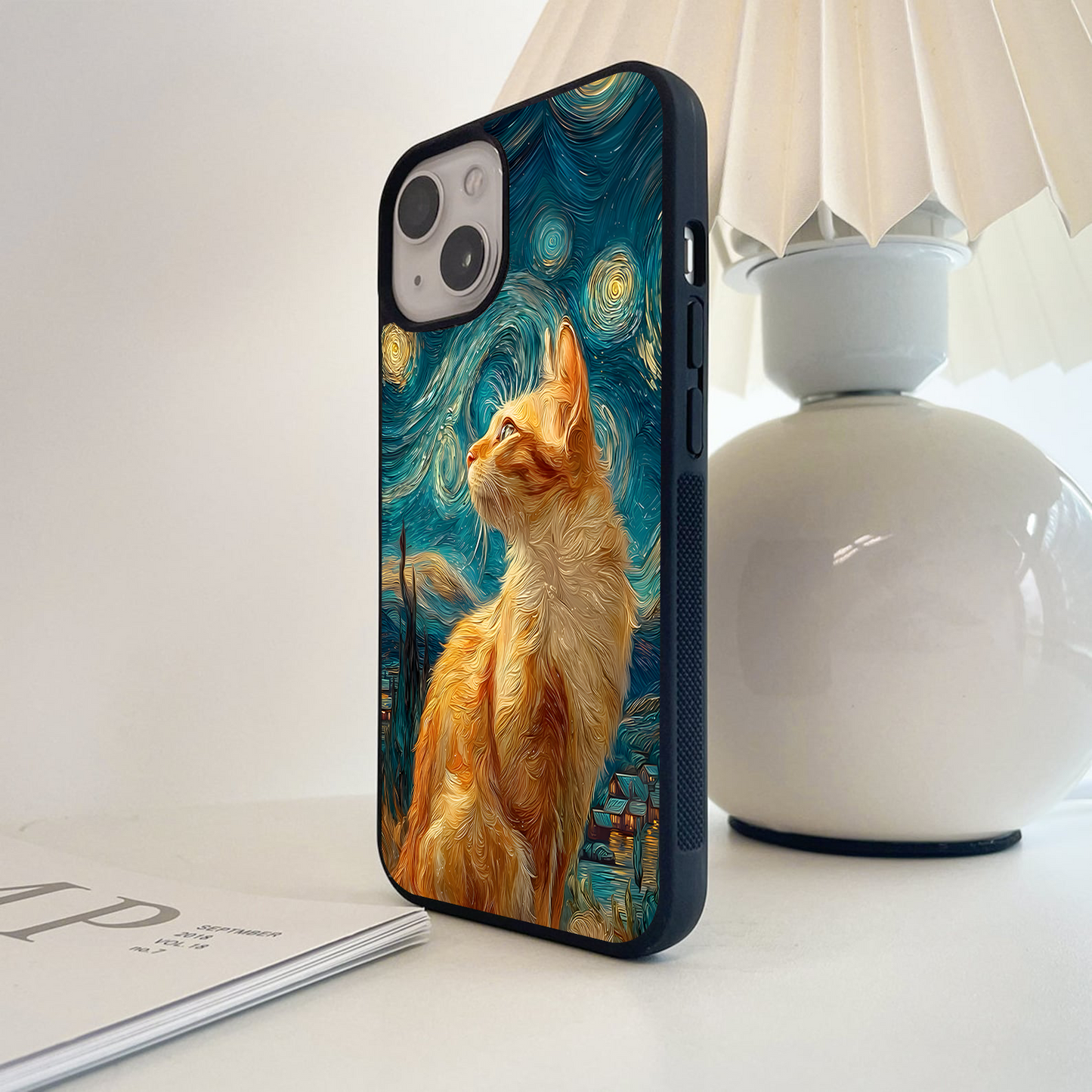 Starry Whisker Dreams Glass Case