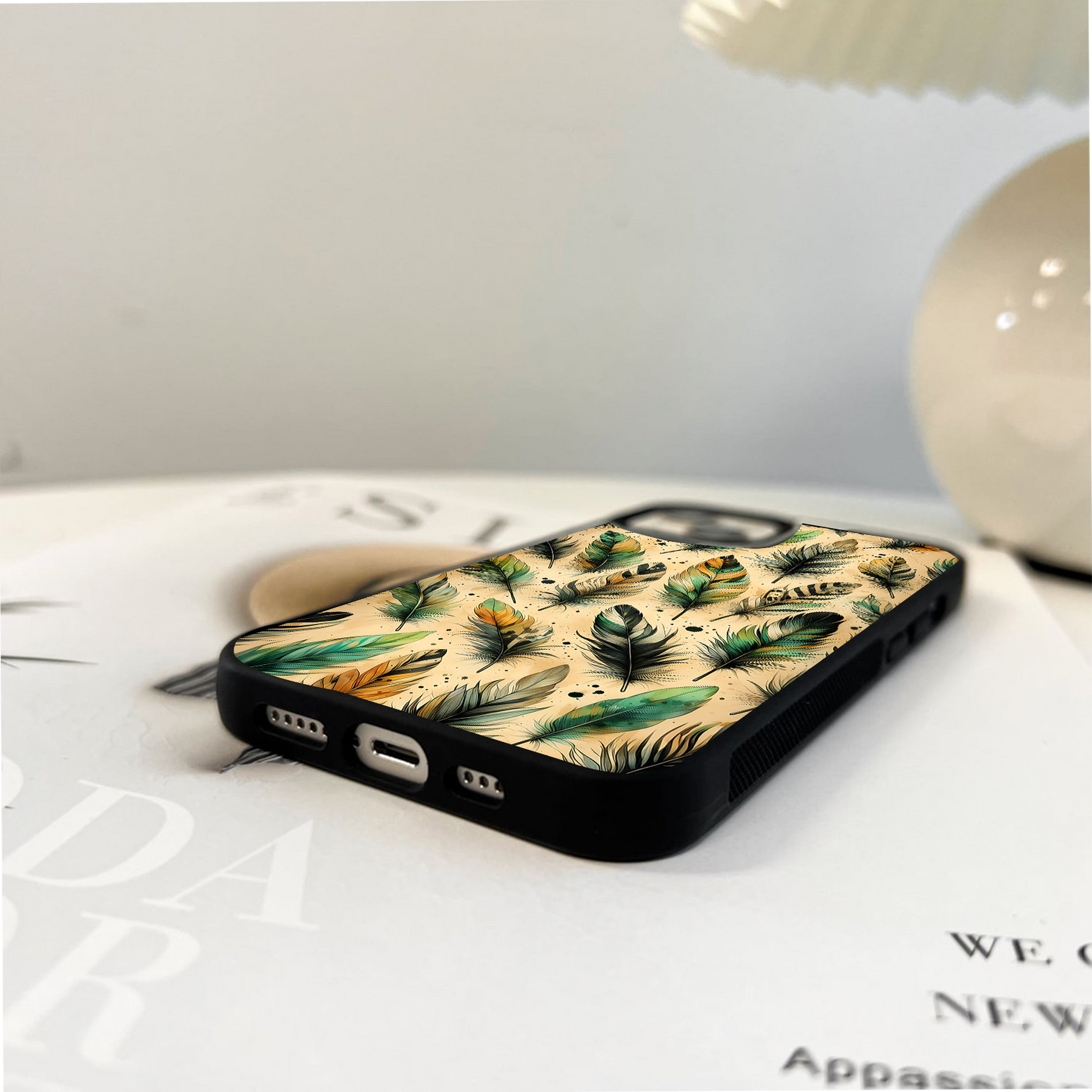 Nature’s Feathered Glass Case