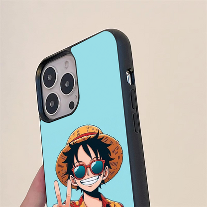 Luffy Happy Glass Case