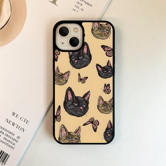 Whisker Wings Flutter Glass Case