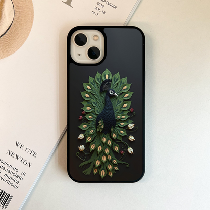 Paperic Peacock Glass Case