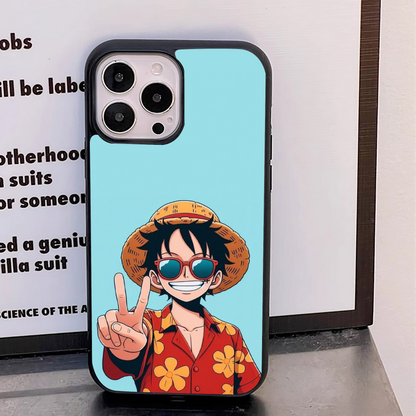 Luffy Happy Glass Case