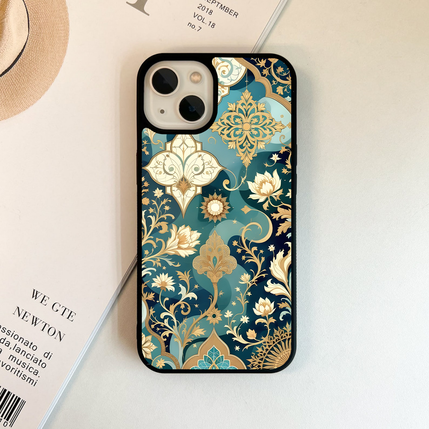 Royal Lotus Charm Glass Case