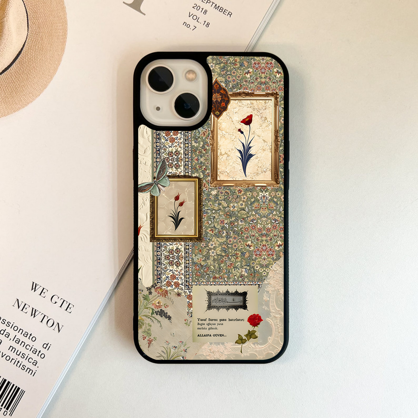 Vintage Floral Islamic Glass Case