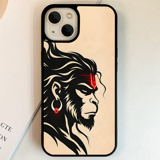 Hanuman Red Gaze Glass Case