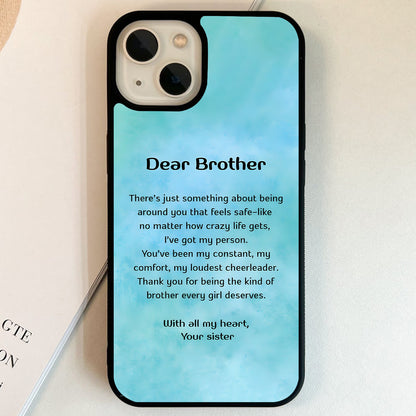 Dear Brother Forever Glass Case