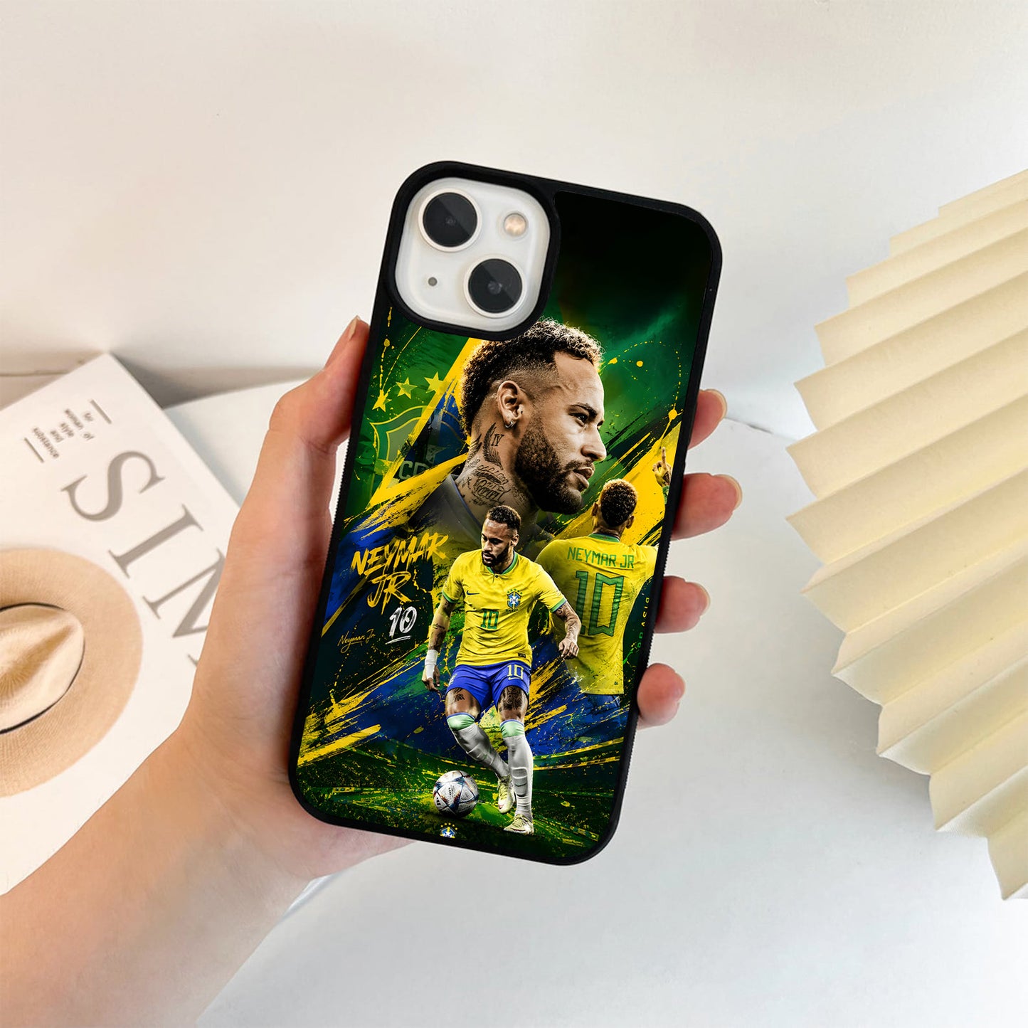 Neymar Brazil Number Ten Glass Case