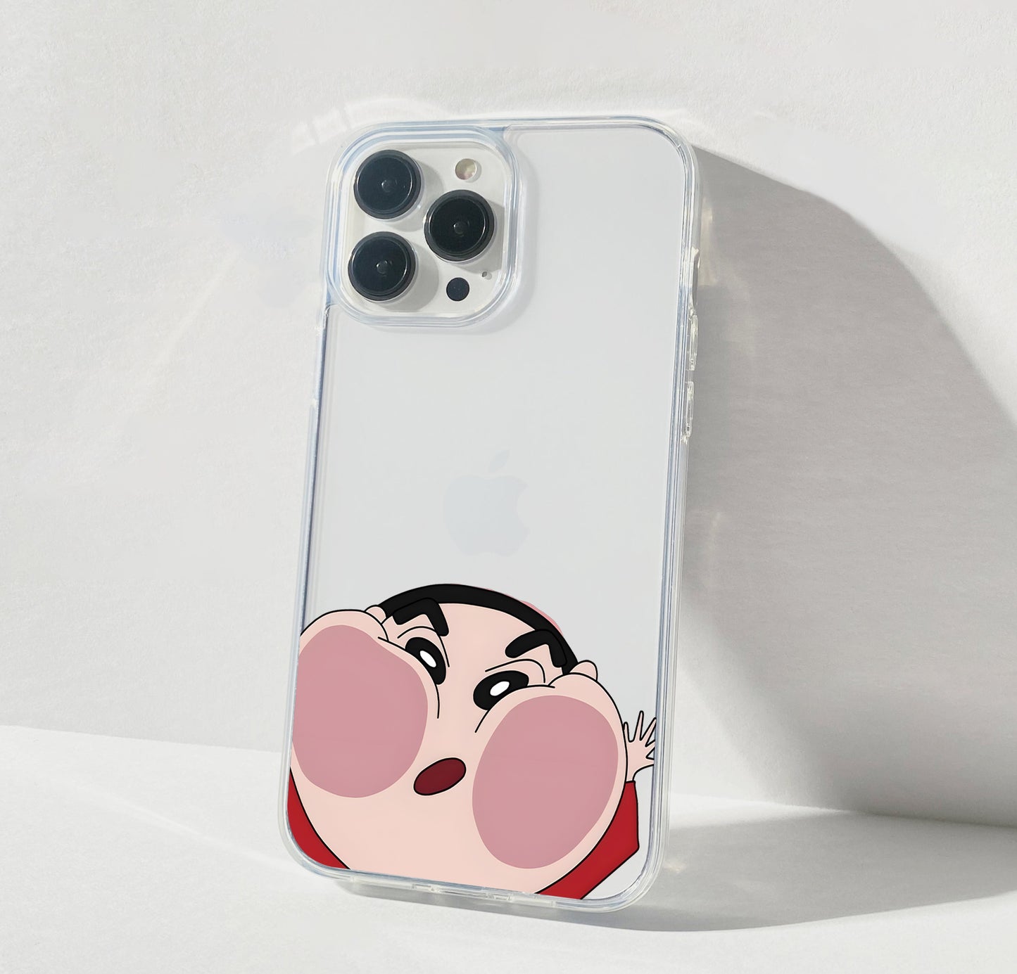 Mirror Face Shinchan Clear Silicon Cover