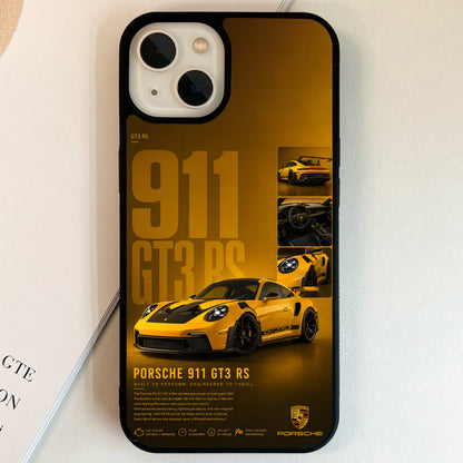 Porsche Golden GT3 Glass Case