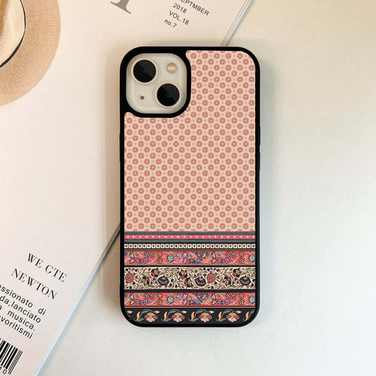 Blush Meadow Stripes Glass Case