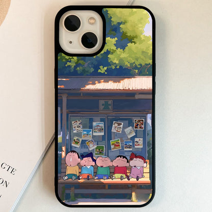 Shinchan Bus Stop Glass Case