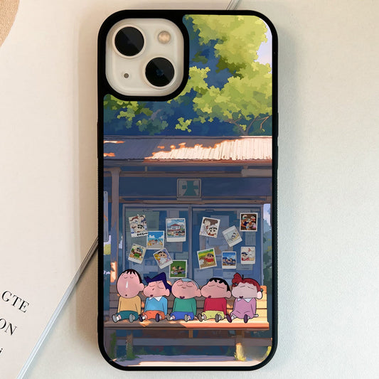 Shinchan Bus Stop Glass Case