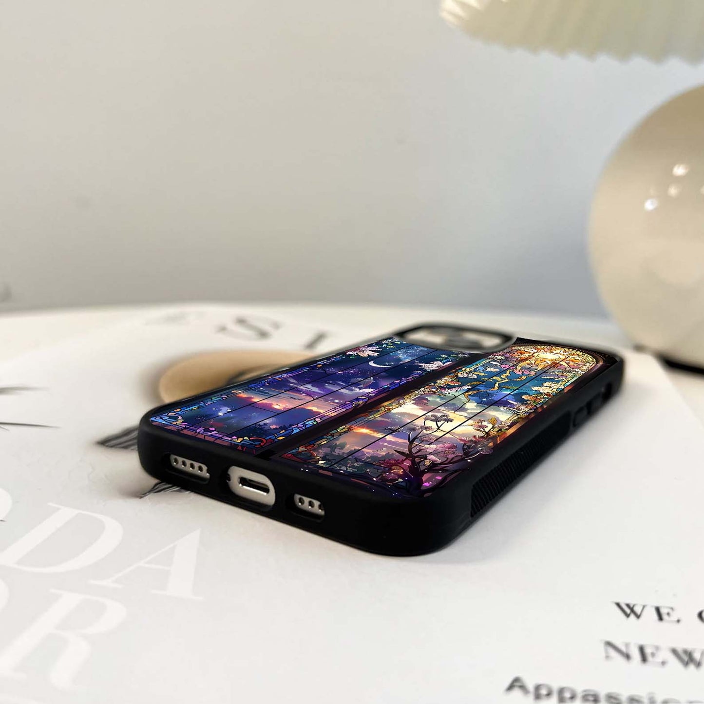 Celestial Blooming Doors Glass Case