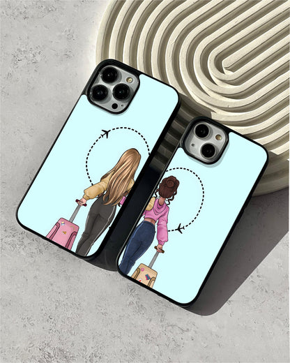Travel Buddy Friend Glass Case