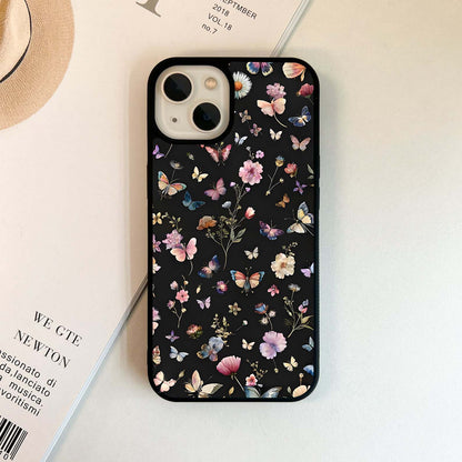 Butterfly Bloom Garden Glass Case