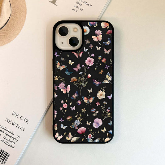 Butterfly Bloom Garden Glass Case