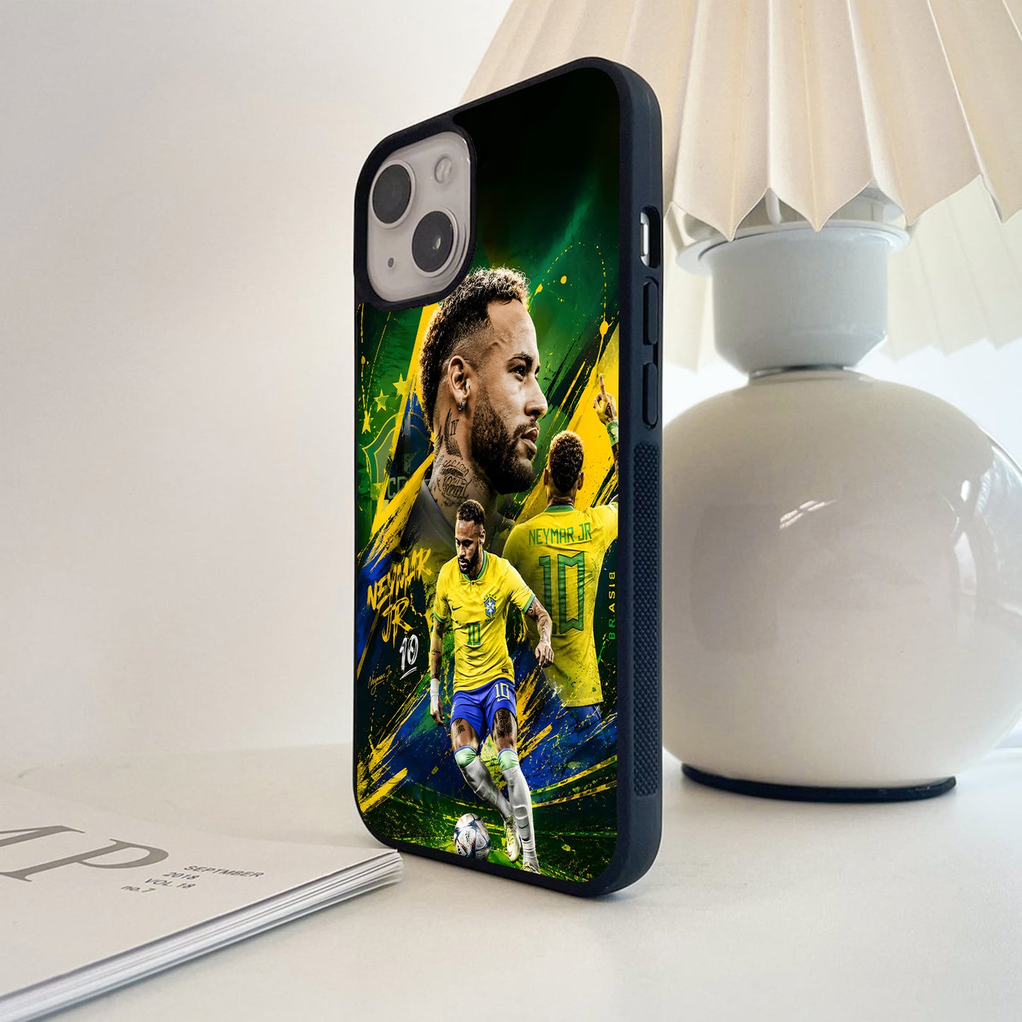 Neymar Brazil Number Ten Glass Case
