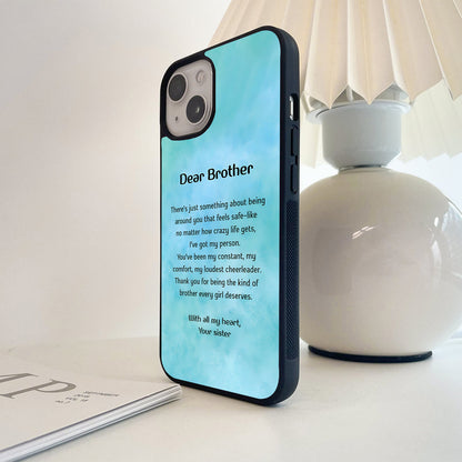 Dear Brother Forever Glass Case