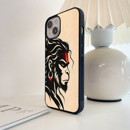 Hanuman Red Gaze Glass Case