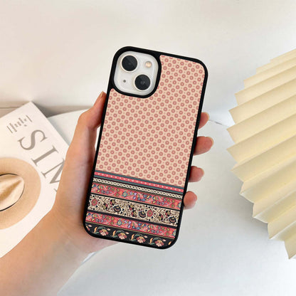 Blush Meadow Stripes Glass Case