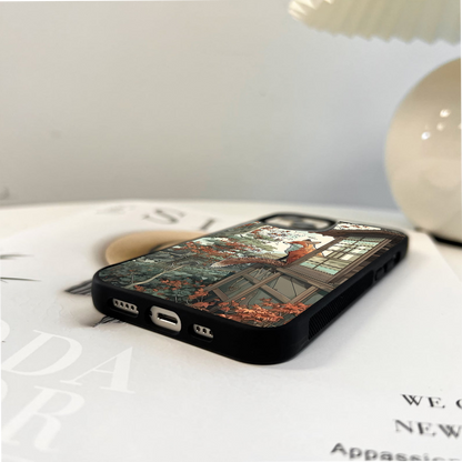 Autumn Fox Retreat Glass Case