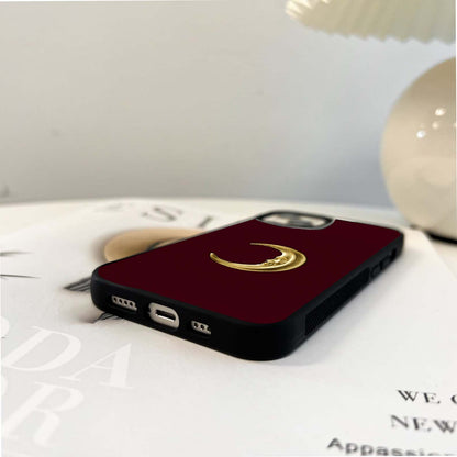 Golden Crescent Gaze Glass Case